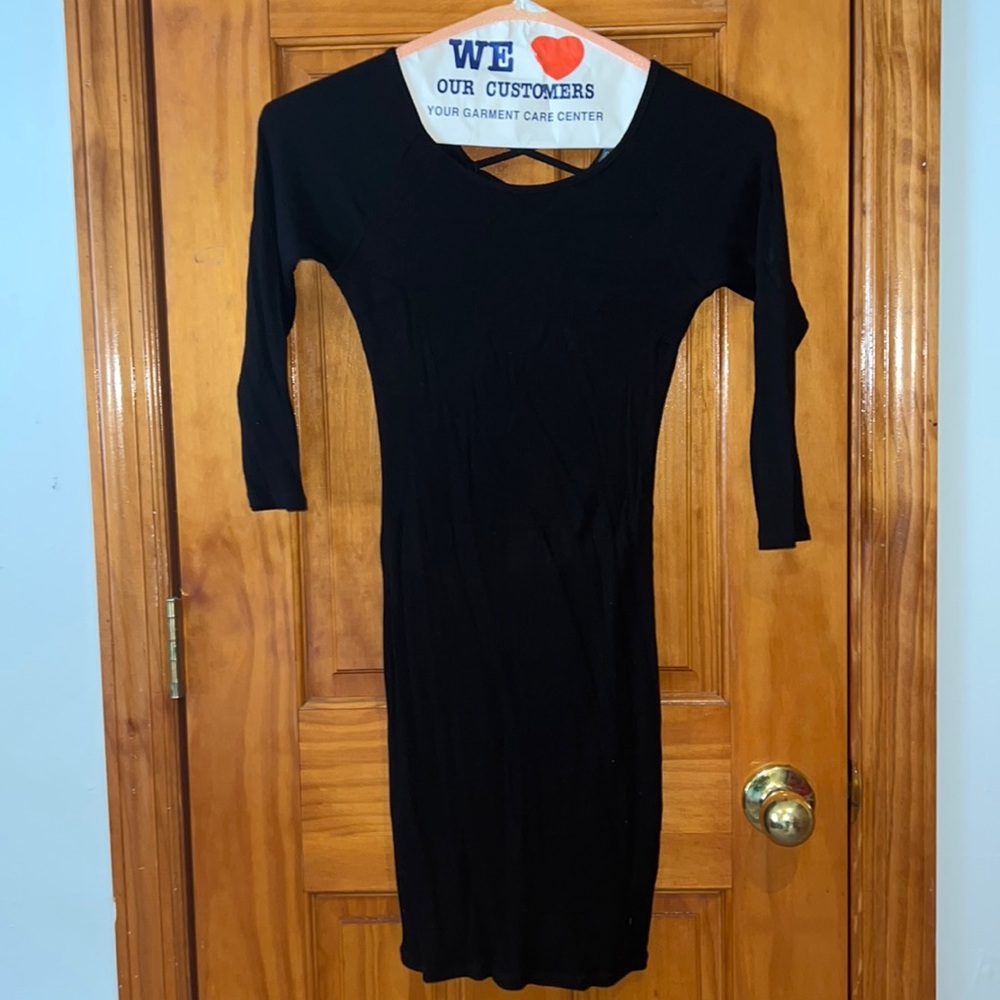 Black fitted dress size small